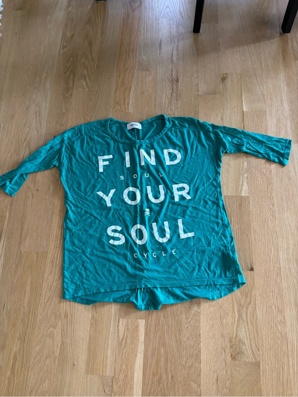 soulcycle Teal Graphic Kids' Short Sleeve Tee